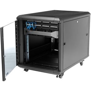 StarTech.com 12U 29in Knock-Down Server Rack Cabinet with Casters - Store your servers, network and telecommunications equ