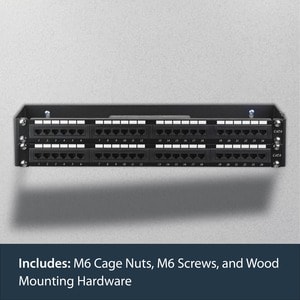StarTech.com 2U 19in Hinged Wallmount Bracket for Patch Panels - Wall-mount a patch panel or network switch while providin