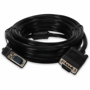 AddOn 25ft VGA Male to VGA Male Black Cable For Resolution Up to 1920x1200 (WUXGA) - 25 ft VGA Video Cable for Video Devic
