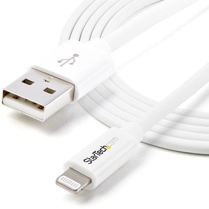 StarTech.com 2m (6ft) Long White AppleÂ® 8-pin Lightning Connector to USB Cable for iPhone / iPod / iPad - Cable for iPhon