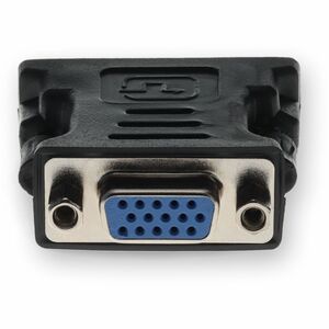 DVI-I (29 pin) Male to VGA Female Black Adapter For Resolution Up to 1920x1200 (WUXGA) - 100% compatible and guaranteed to