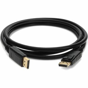 10ft DisplayPort 1.2 Male to DisplayPort 1.2 Male Black Cable For Resolution Up to 3840x2160 (4K UHD) - 100% compatible an