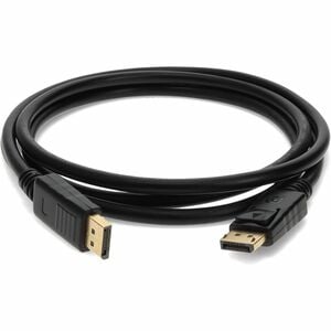 3ft DisplayPort 1.2 Male to DisplayPort 1.2 Male Black Cable For Resolution Up to 3840x2160 (4K UHD) - 100% compatible and