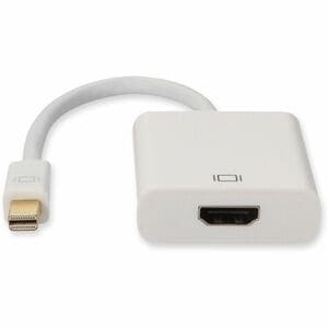 Mini-DisplayPort 1.1 Male to HDMI 1.3 Female White Adapter For Resolution Up to 2560x1600 (WQXGA) - 100% compatible and gu