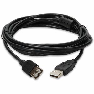 AddOn 10ft USB 2.0 (A) Male to Female Black Cable - 100% compatible and guaranteed to work