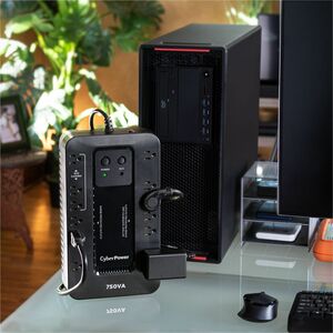 CyberPower EC750G Ecologic UPS Systems - 750VA/450W, 120 VAC, NEMA 5-15P, Compact, 12 Outlets, PowerPanel® Personal, $1000
