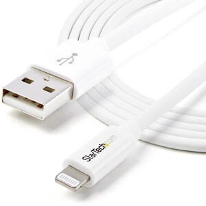 StarTech.com 1,8 m (6 ft.) Long White AppleÂ® 8-pin Lightning Connector to USB Cable for iPhone / iPod / iPad - Charge and