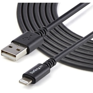 StarTech.com 3m Apple® 8-Pin Lightning Connector auf USB Kabel - USB Kabel für iPhone / iPod / iPad - Schwarz - Cable for 