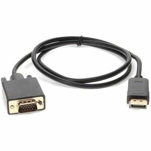AddOn 3ft DisplayPort 1.2 Male to VGA Male Black Cable For Resolution Up to 1920x1200 (WUXGA) - 3 ft DisplayPort/VGA Video
