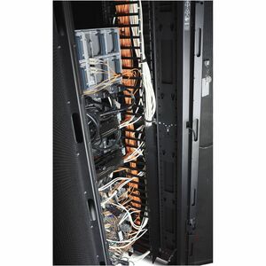 APC by Schneider Electric AR7588 Cable Organizer - Black - 2 Each Pack - TAA Compliant - Cable Pass-through - 48U Rack Height