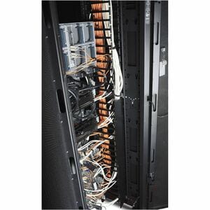 APC by Schneider Electric AR7580A Cable Organizer - Black - 2 Each Pack - TAA Compliant - Cable Pass-through - 42U Rack He