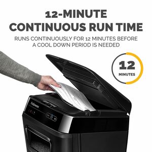 Fellowes AutoMax™ 150C Cross-Cut 150-Sheet Commercial Paper Shredder with Auto Feed - Cross Cut - 150 Per Pass - for shred