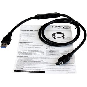 StarTech.com USB 3.0 to eSATA HDD / SSD / ODD Adapter Cable - 91cm (3 ft.)eSATA Hard Drive to USB 3.0 Adapter Cable - SATA