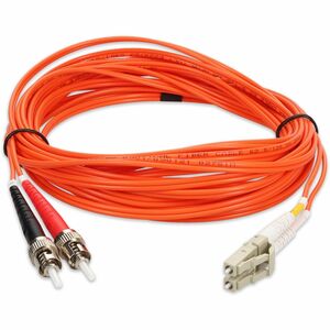 AddOn 2m LC (Male) to ST (Male) Orange OM1 Duplex Fiber OFNR (Riser-Rated) Patch Cable - 100% compatible and guaranteed to