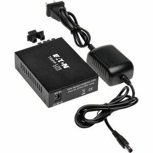 Eaton Tripp Lite Series Gigabit Multimode Fiber to Ethernet Media Converter, 10/100/1000 SC, 550 m, 850 nm - 1 x Network (