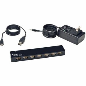 Eaton Tripp Lite Series 7-Port USB 2.0 Hub with Power Supply - USB - External - 7 USB Port(s) - 7 USB 2.0 Port(s)