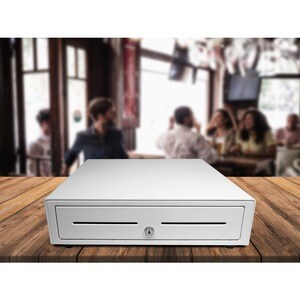 apg Standard- Duty 16â€ Electronic Point of Sale Cash Drawer | Vasario Series VB320-AW1616 | Printer Compatible | Plastic