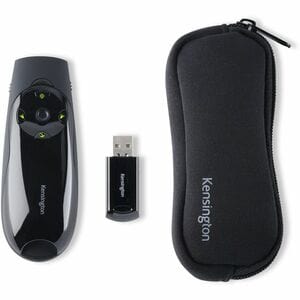 Kensington Presenter Expert Presentation Pointer - Radio Frequency - USB - Laser - 4 Button(s) - Black - Wireless - 50 m -