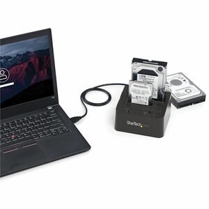 StarTech.com Station d'accueil USB 3.1 (10 Gb/s) pour 2 disques durs SATA de 2,5 / 3,5 pouces - 2 x Disque dure supporté -