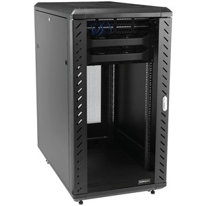 StarTech.com Zerlegbarer 22HE Serverschrank mit Rollen - 800 kg Static/Stationary Weight Capacity