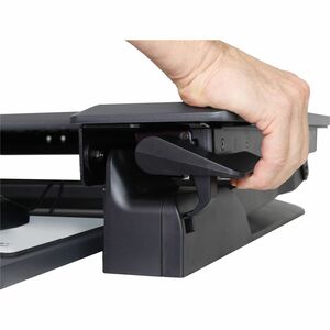 Ergotron WorkFit-TL Sit-stand Desk - Grey Top - Height Adjustable - 952.50 mm Table Top Width x 584.20 mm Table Top Depth 