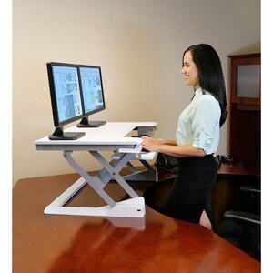 Ergotron WorkFit-TL Workstation - Rectangle Top - Height Adjustable - 952.50 mm Table Top Width x 635 mm Table Top Depth -