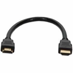 AddOn 1ft HDMI 1.3 Male to HDMI 1.3 Male Black Cable For Resolution Up to 2560x1600 (WQXGA) - 11.81" HDMI A/V Cable for Au