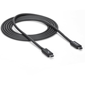 StarTech.com 2m (6.6ft) Thunderbolt 3 Cable, 20Gbps, 100W PD, 4K Video, Thunderbolt-Certified, Compatible w/ TB4/USB 3.2/D
