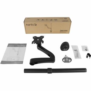 Kanto DM1000 Mounting Arm for Monitor - Black - Height Adjustable - 1 Display(s) Supported - 27" Screen Support - 19.84 lb