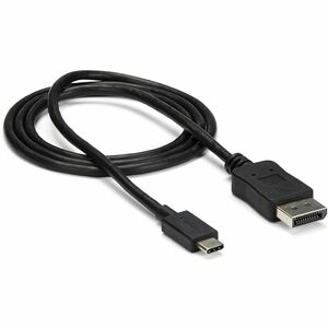 1m USB-C auf DisplayPort 1.2 Kabel 4K 60Hz, USB-C auf DP, HBR2, USB-C DP Alt Mode auf DP Videokabel, Thunderbolt 3, Schwar