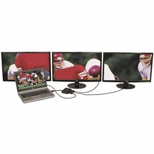 Eaton Tripp Lite Series 3-Port DisplayPort Multi-Monitor Splitter, MST Hub, 4K 60Hz UHD, DP1.2, TAA - 3840 x 2160 - Displa