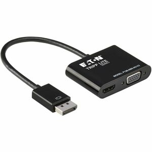 Eaton Tripp Lite Series DisplayPort to VGA/HDMI All-in-One Converter Adapter, DP ver 1.2, 4K 30 Hz HDMI - DisplayPort/VGA/