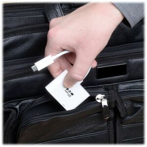 Eaton Tripp Lite Series USB-C to VGA Adapter with PD Charging, White - 1 x VGA - PC