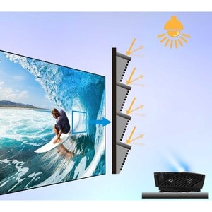 ViewSonic BCP120 120-Inch Home Theater Screen for Ultra Short Throw Projectors - BCP120 120-Inch Home Theater Screen for U