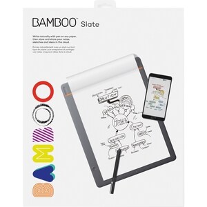 Wacom Bamboo Graphics Tablet - Wired/Wireless - Grey - Bluetooth - 210 mm x 297 mm Active Area - 1024 Pressure Level - Pen