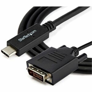 StarTech.com 2m / 6 ft USB-C to DVI Cable - USB 3.1 Type C to DVI - 1920 x 1200 - Black - 6.6 ft. / 2 m USB C to DVI cable