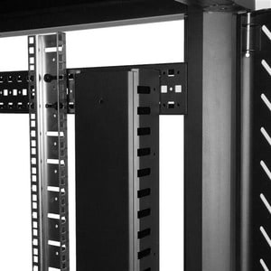 StarTech.com Vertical Cable Organizer with Finger Ducts - Vertical Cable Management Panel - Rack-Mount Cable Raceway - 40U