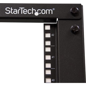 StarTech.com 4POSTRACK42. Typ: Freistehendes Gestell, Rack-Kapazität: 42U, Höchstgewicht (Kapazität): 600 kg, Verbessertes