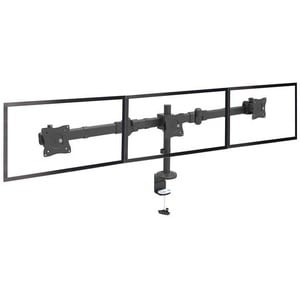 StarTech.com Desk Mount Triple Monitor Arm, 3 VESA 27" (17.6lb/8kg) Displays, Ergonomic Height Adjustable Articulating Pol