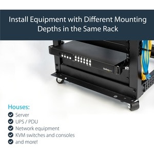 StarTech.com Mounting Adapter Kit für Netzwerk-Ausrüstung, Server - TAA-konform - max. 4,54 kg Traglast - Stahl - 1 Stück