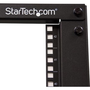StarTech.com 42U Bodenstehend Offene Ausführung Rackrahmen für Server, LAN-Schalter, KVM-Schalter, Patchfeld, A/V-Geräte -