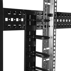 StarTech.com Kabelbündler - Schwarz - 1 Stück Paket - Kabelbündler - 40U Rack Height x 50,8 mm Länge - Stahl