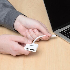 Eaton Tripp Lite Series USB-C to Displayport 4K 60Hz Adapter with PD Charging - 1 x DisplayPort
