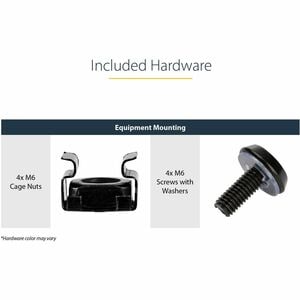 StarTech.com Charola Estante Ventilada de 1U para Gabinete Rack de Servidores de 19 Pulgadas - de 10" (254mm) de Profundid