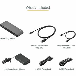 StarTech.com Dock TB3 - Docking Station Thunderbolt 3 para Laptop - Dock para 2 Monitores 4K60Hz REEMPLAZADO POR TB3CDK2DH