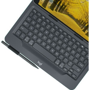 Logitech Universal Folio Tastatur/Cover (Folie) für 25,4 cm (10 Zoll) Apple iPad Air 2, iPad Air, iPad 2, iPad (3G), iPad 