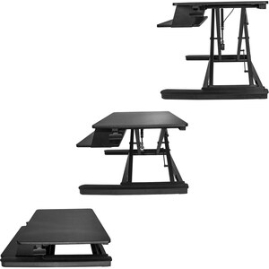 StarTech.com Sit Stand Desk Converter - With 35" Work Surface - Height Adjustable Standing Desk Converter - Stand Up Desk 