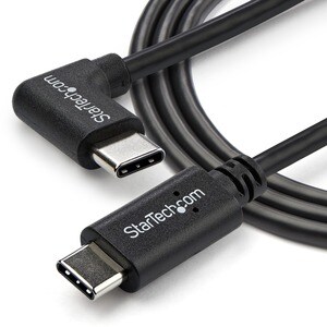 StarTech.com USB- C Kabel rechtsgewinkelt - St/St - 1m - USB 2.0 - USB Typ-C Kabel - 90 grad USB C - USB-C auf USB C - USB