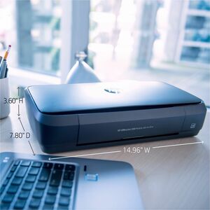 HP OFFICEJET 250 MOBILE MFP SCAN COPY A4 10 7PPM DC 500 RMPV 300 USB WIFI EPRINT 50 SHEET INPUT