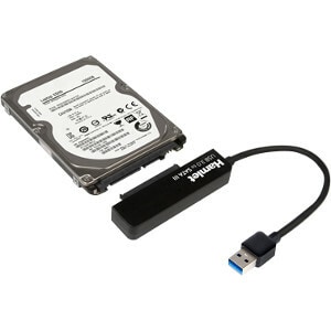 Hamlet Adattatore USB 3.0 5 Gbps per Hard Disk SATA III con Box per Hard Disk senza viti. Permette di collegare un Hard Di